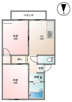 クリーンハイツの間取り