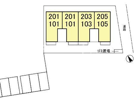 らら・ベイⅢの区画図