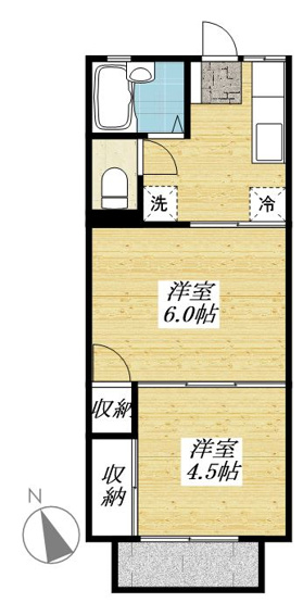 【間取り】 | コージーハウス真野 | ※反転