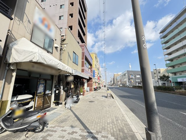 琵琶町1丁目中古戸建の前面道路含む現地写真
