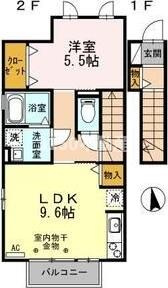 カーサスガⅡの間取り