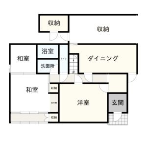 毛見戸建の間取り