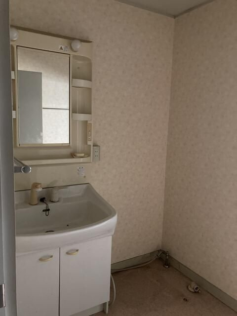 毛見戸建の洗面所