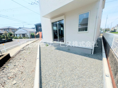 【庭】 | 富士市水戸島 新築一戸建て 1号棟 | 簡単な家庭菜園も楽しめるお庭です