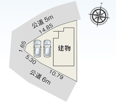 【区画図】 | 富士市水戸島 新築一戸建て 1号棟 | 区画図です
