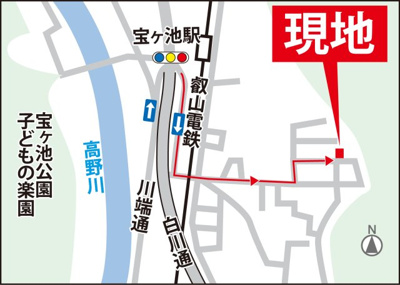 【地図】 | 修学院千万田町　中古テラスハウス【駐車可★南向き★リノベーション向き】