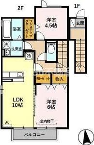 ルーエ岐南　Aの間取り