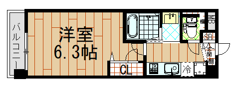 Luxe布施東2の間取り