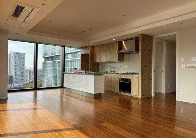 千代田区紀尾井町の賃貸マンションの居間・リビング