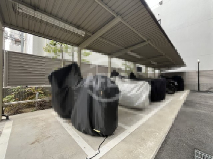レジュールアッシュ三国本町のその他共用部分|レジュールアッシュ三国本町　バイク置き場
