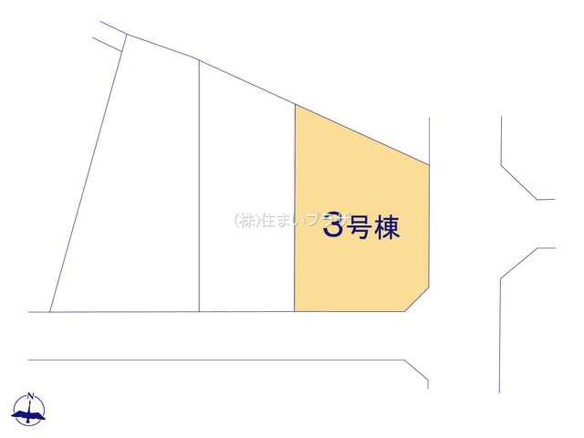 仲介手数料無料）江南市河野町第２・３号棟の区画図