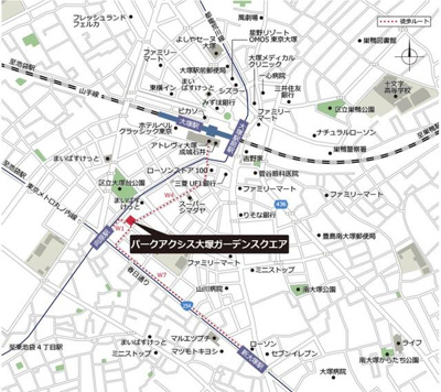【地図】 | パークアクシス大塚ガーデンスクエア