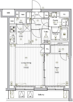 【間取り】 | ＴＨＥ　ＰＲＥＭＩＵＭ　ＣＵＢＥ　Ｇ　大崎