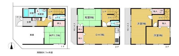 【間取り】 | 専有面積：101.82平米　間取り:3SLDK！
