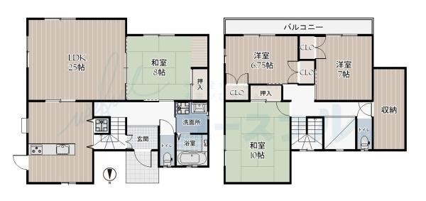 【間取り】 | 専有面積：143.25平米　間取り:4LDK！
