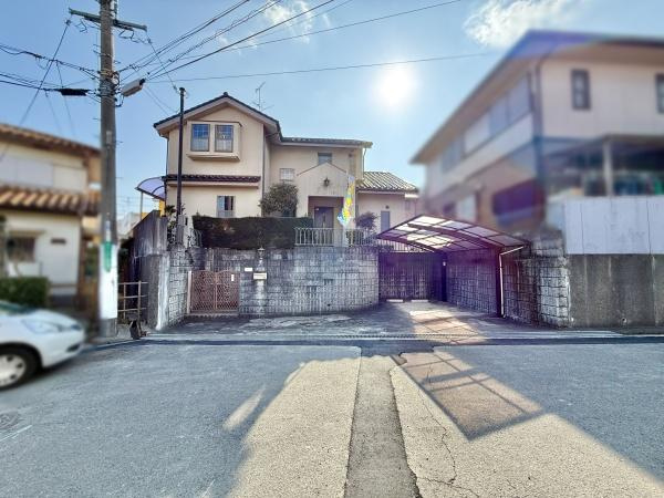 【前面道路含む現地写真】 | 全面道路：幅員約6.5ｍ！前面道路は交通量も少なく、安心してお住まい頂けます!