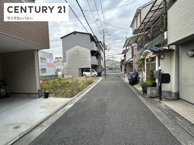 【前面道路含む現地写真】 | 堺市西区鳳東町7丁　新築戸建