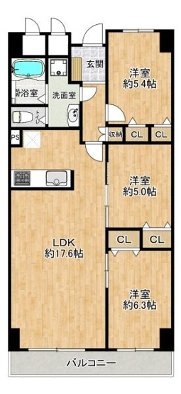 【間取り】 | ユニハイム明石