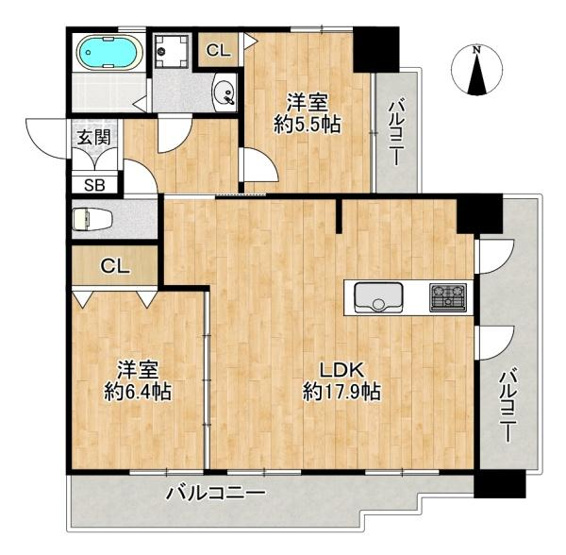 【間取り】 | プレジール須磨アークヒルズ