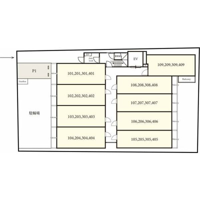 【区画図】 | アークリード洛北