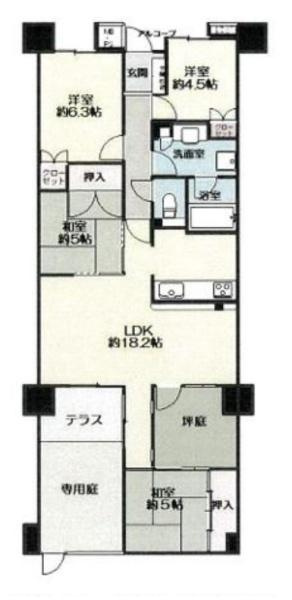 ライオンズ大和高田セントハウスの間取り