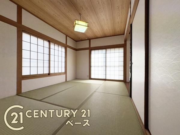 香芝市穴虫　一戸建の和室|■現地撮影写真■心和む和風空間でホッと一息！