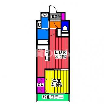 【間取り】 | Ｃａｉｓｓｅ大橋 | Ｃａｉｓｓｅ大橋の間取り