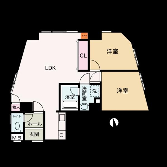 【間取り】 | クレドール西明石Ⅰ201