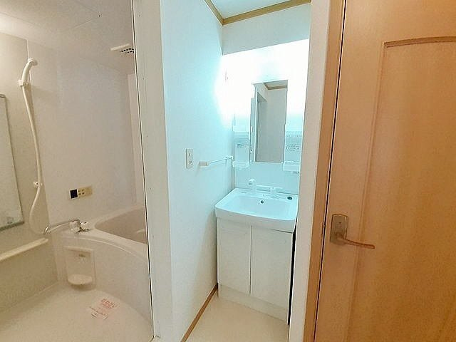 ポライトリーＮＯＺＯＭＩ　Ｂの洗面所|広い洗面スペース