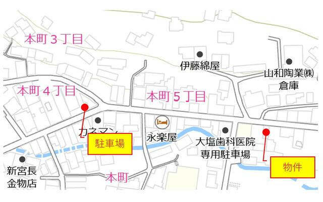 瑞浪市陶町猿爪の一戸建ての駐車場