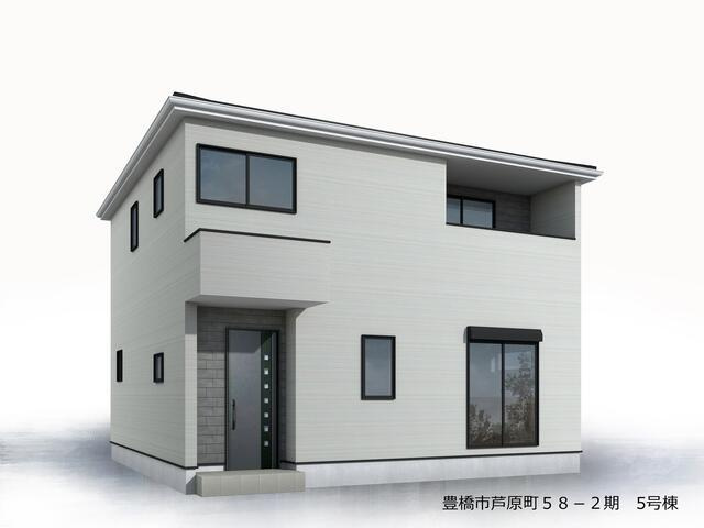 豊橋市芦原町字西上の新築一戸建|完成予想図（外観） 