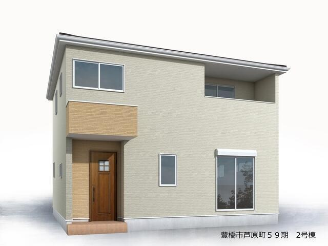 豊橋市芦原町字西上の新築一戸建|完成予想図（外観） 