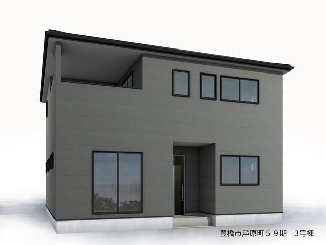 豊橋市芦原町字西上の新築一戸建|完成予想図（外観） 