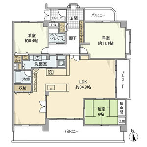 【区画図】 | ダイアパレス本山