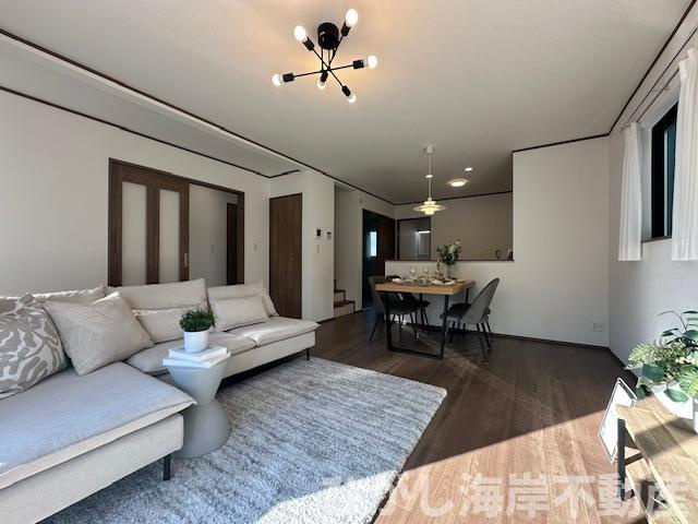 藤沢市鵠沼海岸６丁目　新築戸建　全2棟のダイニング|17.2帖　LDK