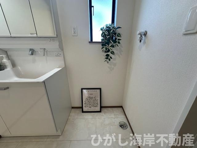 藤沢市鵠沼海岸６丁目　新築戸建　全2棟のランドリースペース|洗濯機置場