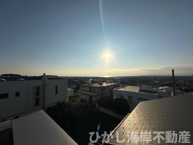 藤沢市片瀬山１丁目　新築戸建　全３棟の展望|ルーフバルコニーからの眺望
