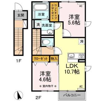 【間取り】 | クローバーＢ