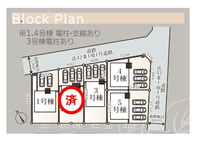 見るだけOK♪　【佐糠町第8　全5棟／5号棟】　新築建売住宅　◇◆＼期間限定キャンペーン開催♪／◇◆の区画図|全体区画図です。