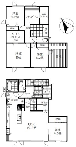 昭和中央3丁目ミサワホーム様施工　中古住宅の外観|お車は並列2台駐車可能です