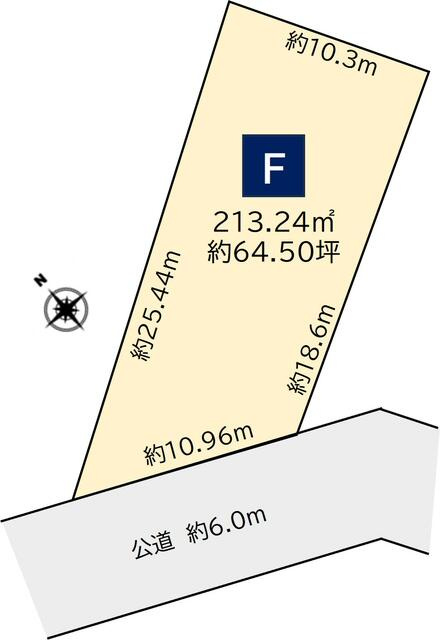 日進市藤塚６丁目の売地の土地図