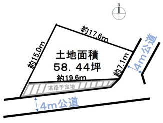 【土地図】 | 千葉市稲毛区園生町　土地　稲毛駅