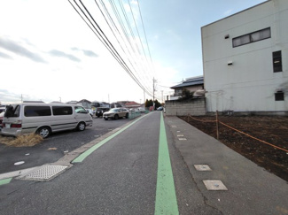 【前面道路含む現地写真】 | 千葉市稲毛区園生町　土地　稲毛駅