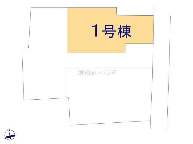 仲介手数料無料）愛西市佐屋町亥新田１号棟の区画図
