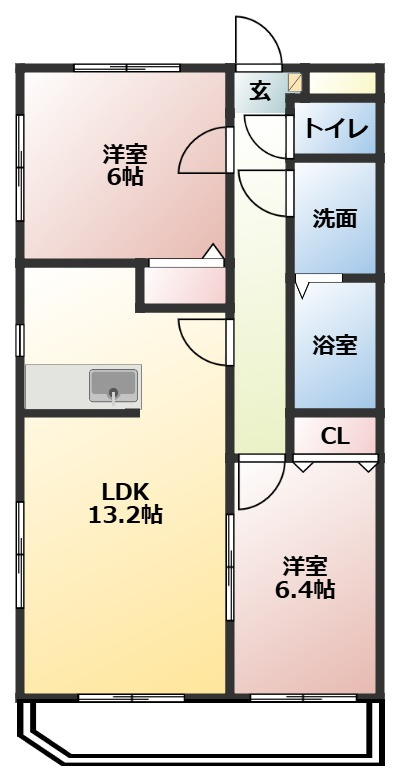 Comfort　palaceの間取り