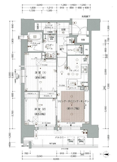 プレサンスロジェ泉の間取り