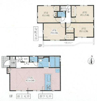 【間取り】 | 中央区淵野辺本町1丁目 11号棟 11期 | 都市ガス　二部屋から行き来できる南向きバルコニー　Ｗロックカードキー　食洗器・浄水器　浴室乾燥機+窓　リビング折上天井　メイン洋室勾配天井　全居室収納　LDK18帖