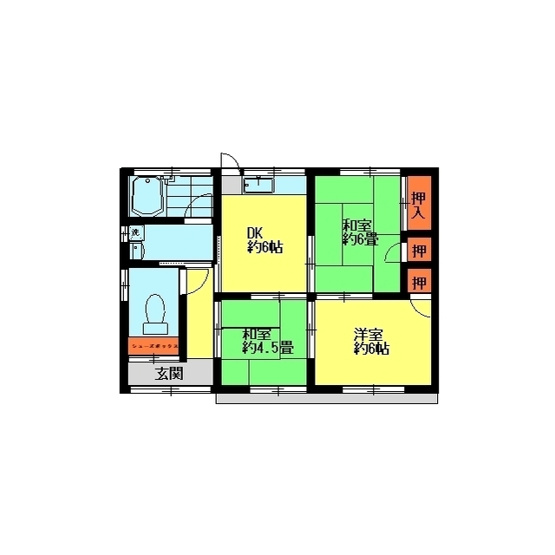 【間取り】 | 坂田貸家 | 現況優先です。
