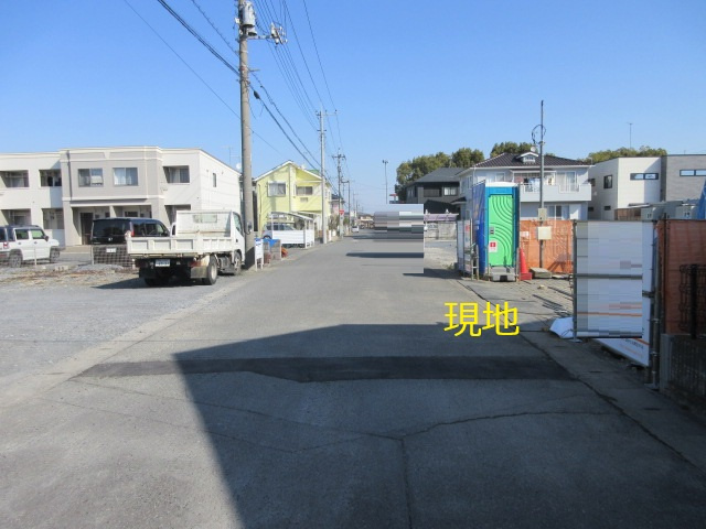 【仲介手数料無料】新築戸建　深谷市上柴町西1-22-31（全1棟）の前面道路含む現地写真