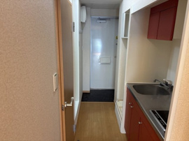 収納もある玄関です